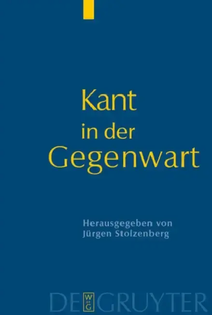 Cover of Kant in der Gegenwart