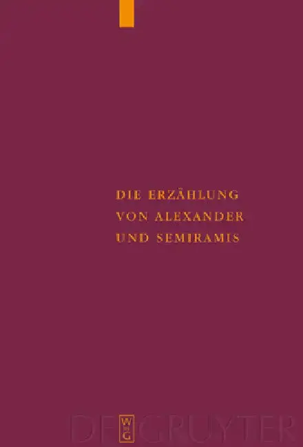 Cover of Die Erzählung von Alexander und Semiramis