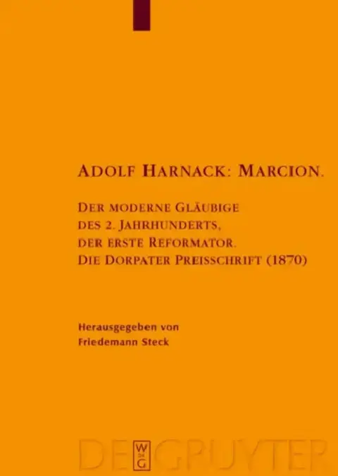 Cover of Adolf Harnack