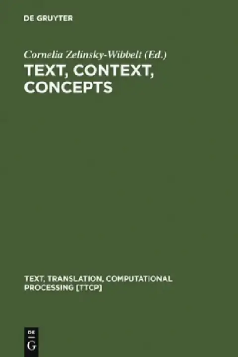 Cover of Text, Context, Concepts