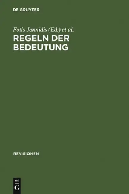 Cover of Regeln der Bedeutung