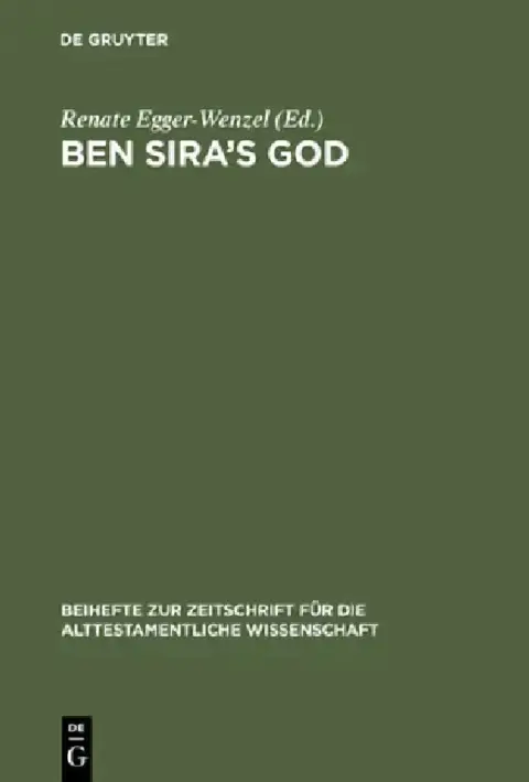 Cover of Ben Sira's God
