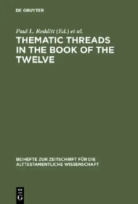 Cover of Thematic Threads in the Book of the Twelve