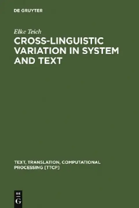 Cover of Cross-Linguistic Variation in System and Text