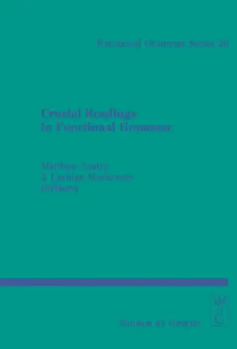 Cover of Crucial Readings in Functional Grammar