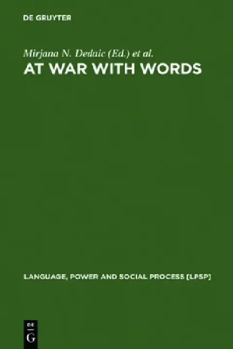 Cover of At War with Words
