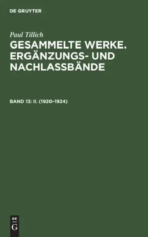 Cover of II. (1920-1924)