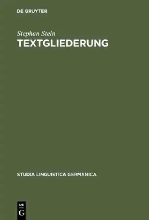 Cover of Textgliederung