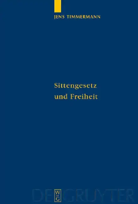Cover of Sittengesetz und Freiheit