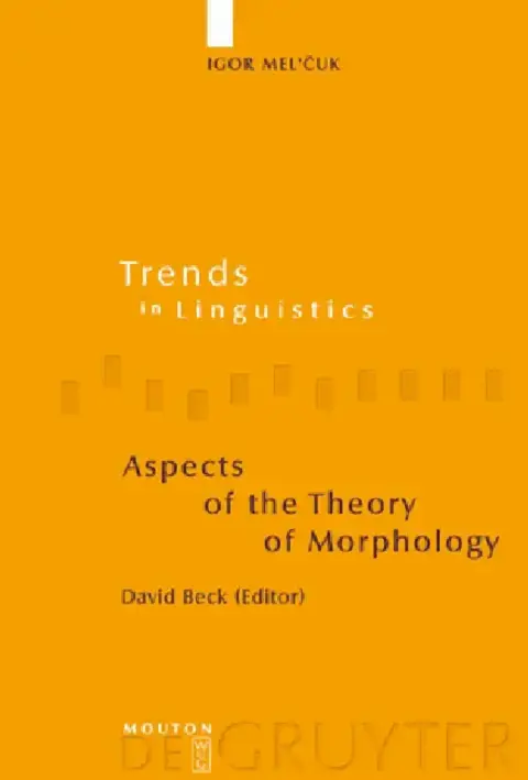 Cover of Aspects of the Theory of Morphology