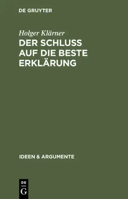 Cover of Der Schlu Auf Die Beste Erklarung
