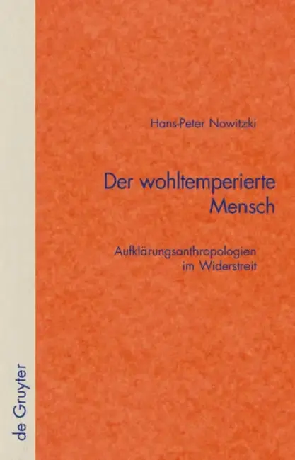 Cover of Der wohltemperierte Mensch