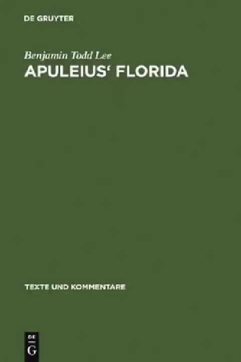 Cover of Apuleius' Florida