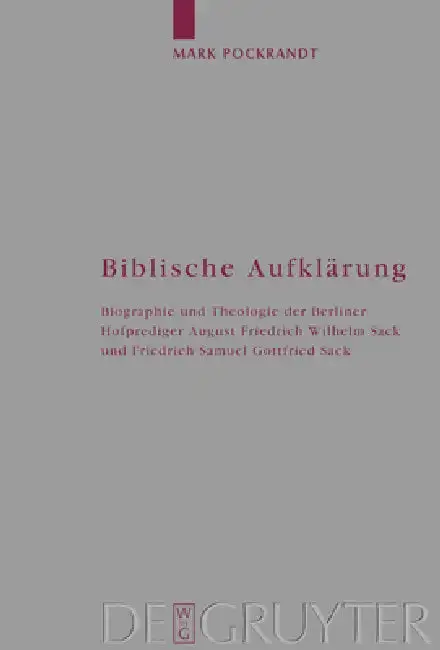 Cover of Biblische Aufklärung