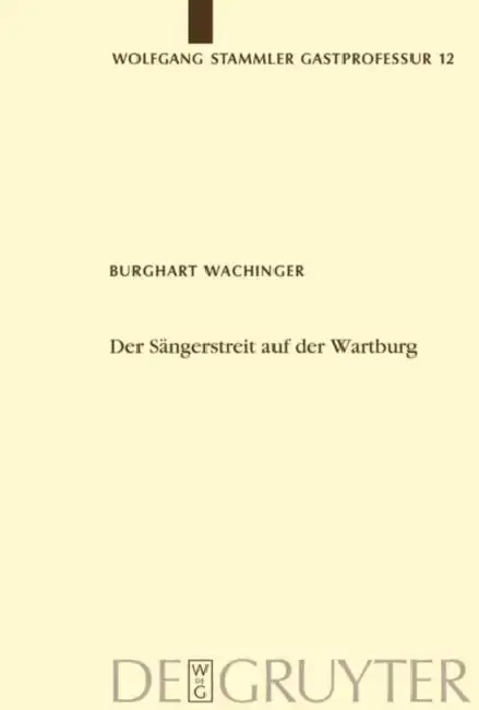 Cover of Der Sängerstreit auf der Wartburg