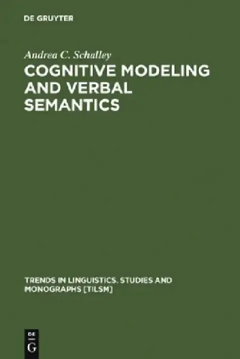 Cover of Cognitive Modeling and Verbal Semantics
