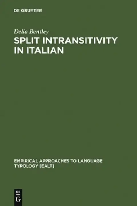 Cover of Split Intransitivity in Italian