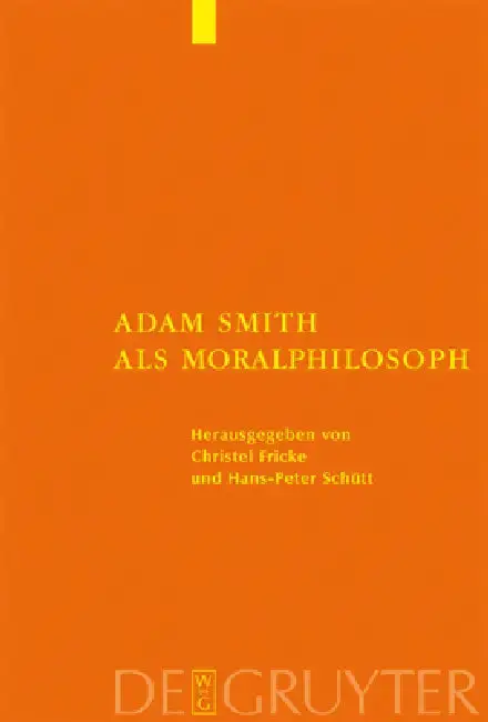 Cover of Adam Smith als Moralphilosoph