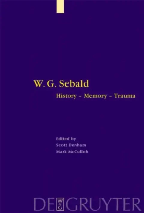 Cover of W. G. Sebald