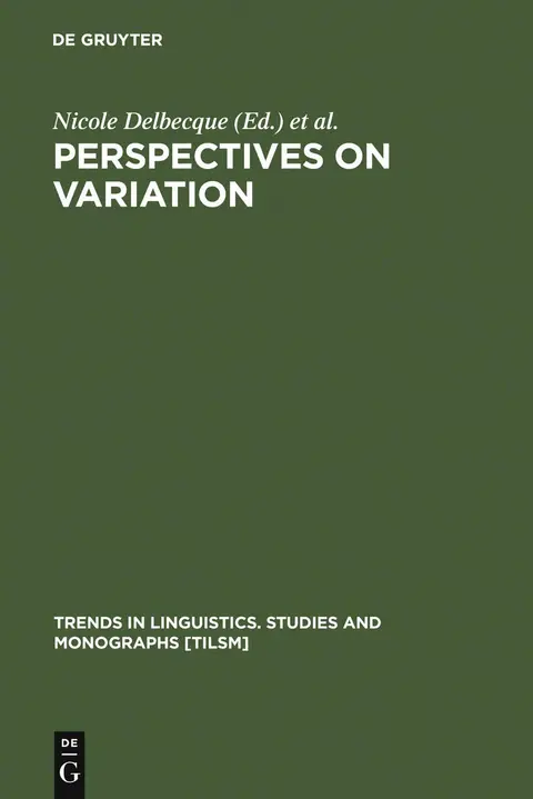 Cover of Perspectives on Variation