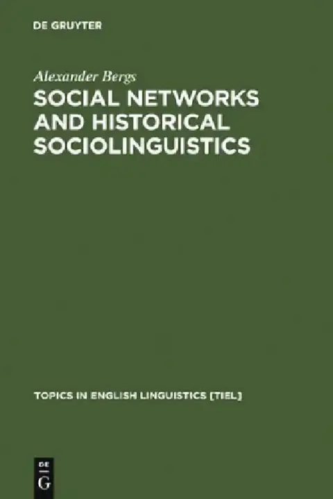 Cover of Social Networks and Historical Sociolinguistics