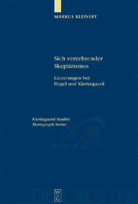 Cover of Sich verzehrender Skeptizismus