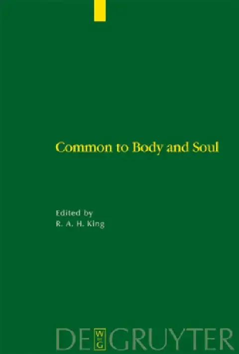 Cover of Common to Body and Soul