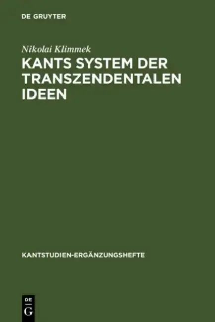 Cover of Kants System der transzendentalen Ideen
