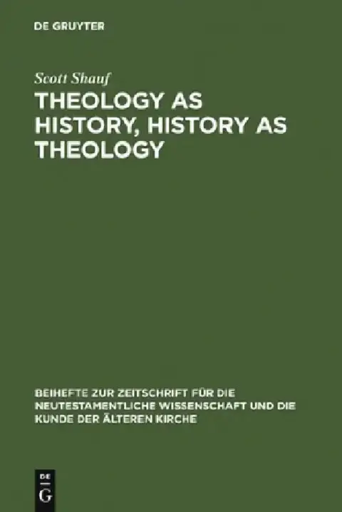 Cover of Theology as History, History as Theology