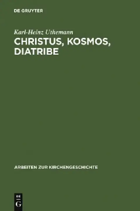 Cover of Christus, Kosmos, Diatribe
