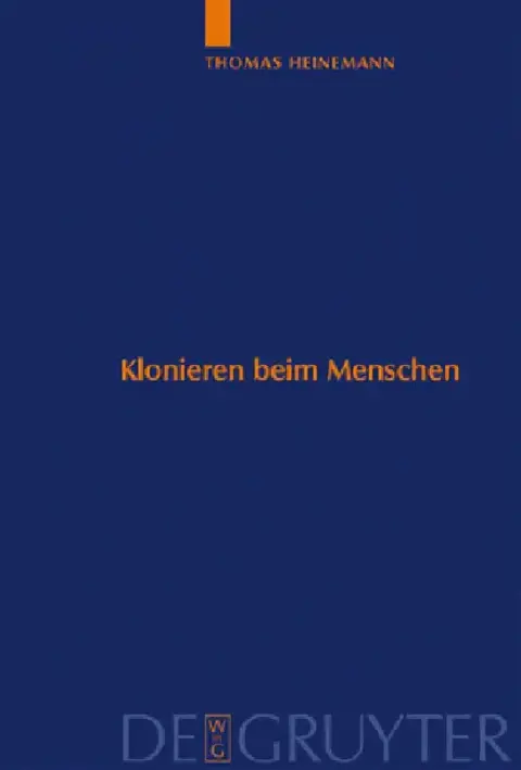 Cover of Klonieren beim Menschen