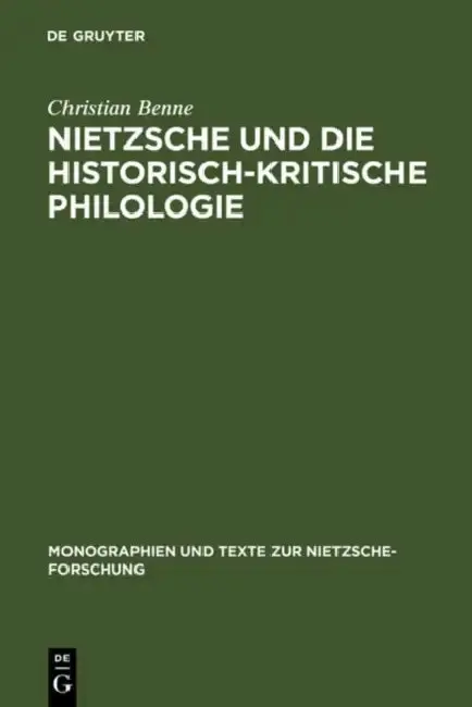 Cover of Nietzsche und die historisch-kritische Philologie