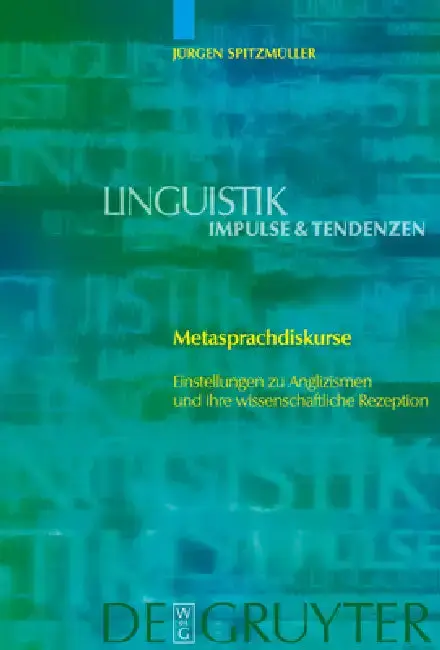 Cover of Metasprachdiskurse