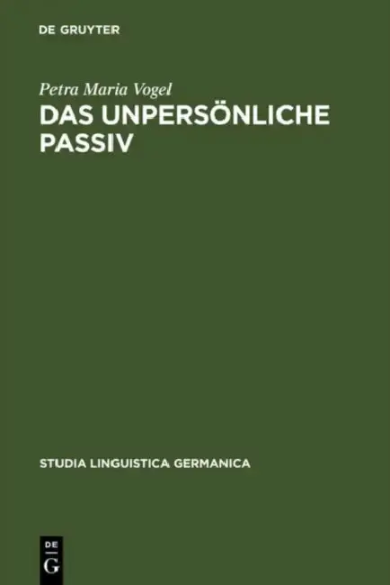 Cover of Das unpersönliche Passiv
