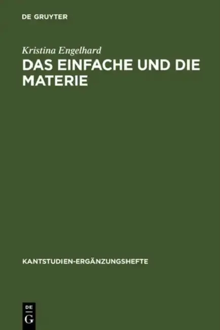 Cover of Das Einfache Und Die Materie