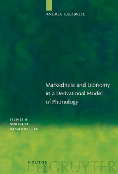 Cover of Markedness and Economy in a Derivational Model of Phonology