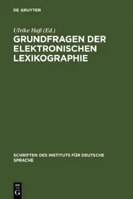 Cover of Grundfragen der elektronischen Lexikographie