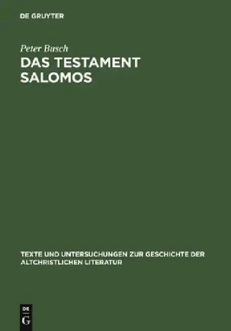 Cover of Das Testament Salomos