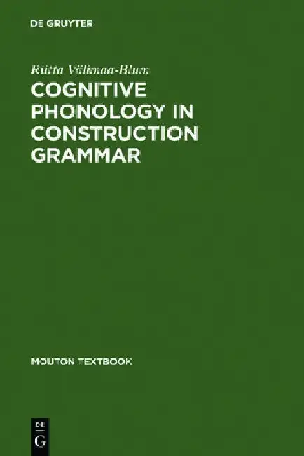 Cover of Cognitive Phonology in Construction Grammar