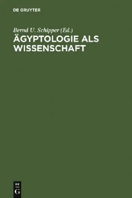 Cover of Ägyptologie als Wissenschaft