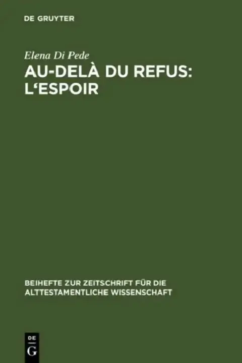 Cover of Au-delà du refus