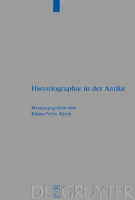 Cover of Historiographie in der Antike