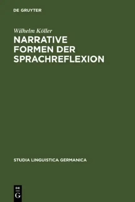 Cover of Narrative Formen der Sprachreflexion