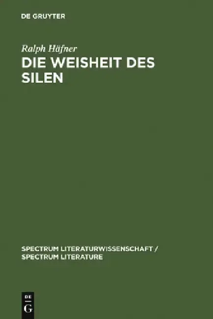 Cover of Die Weisheit Des Silen