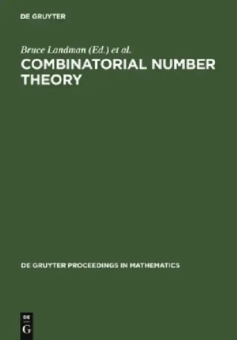 Cover of Combinatorial Number Theory