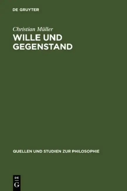 Cover of Wille und Gegenstand = Wille Und Gegenstand