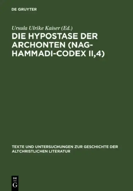 Cover of Die Hypostase der Archonten (Nag-Hammadi-Codex II,4)