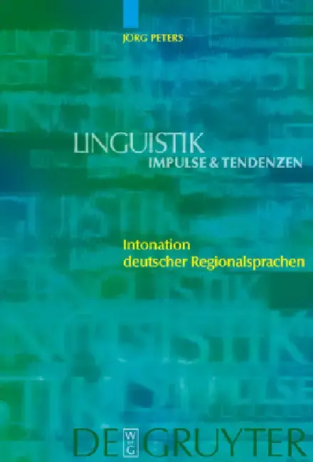 Cover of Intonation deutscher Regionalsprachen = Intonation Deutscher Regionalsprachen