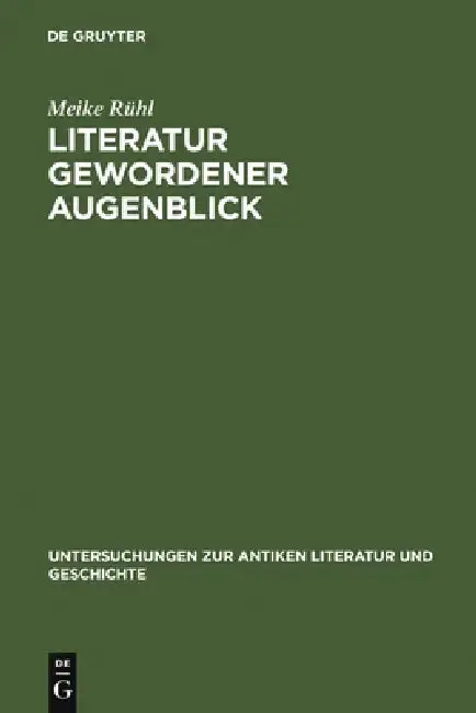 Cover of Literatur Gewordener Augenblick