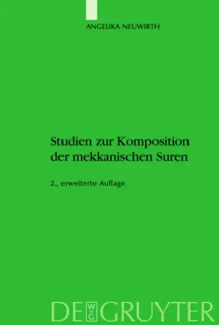 Cover of Studien Zur Komposition Der Mekkanischen Suren